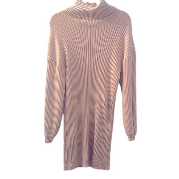 yibock Dresses & Skirts - Light pink YIBOCK sweater dress sz XL.  EUC